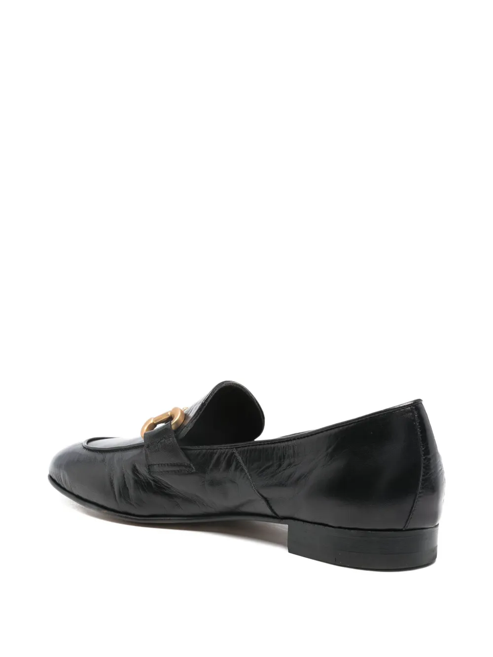 mara bini Leren loafers Zwart