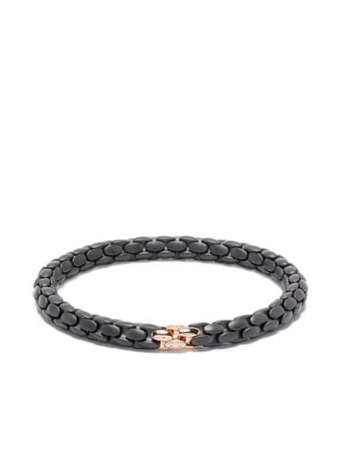 OROTECH Pulseira de ouro rosé 18k com diamante