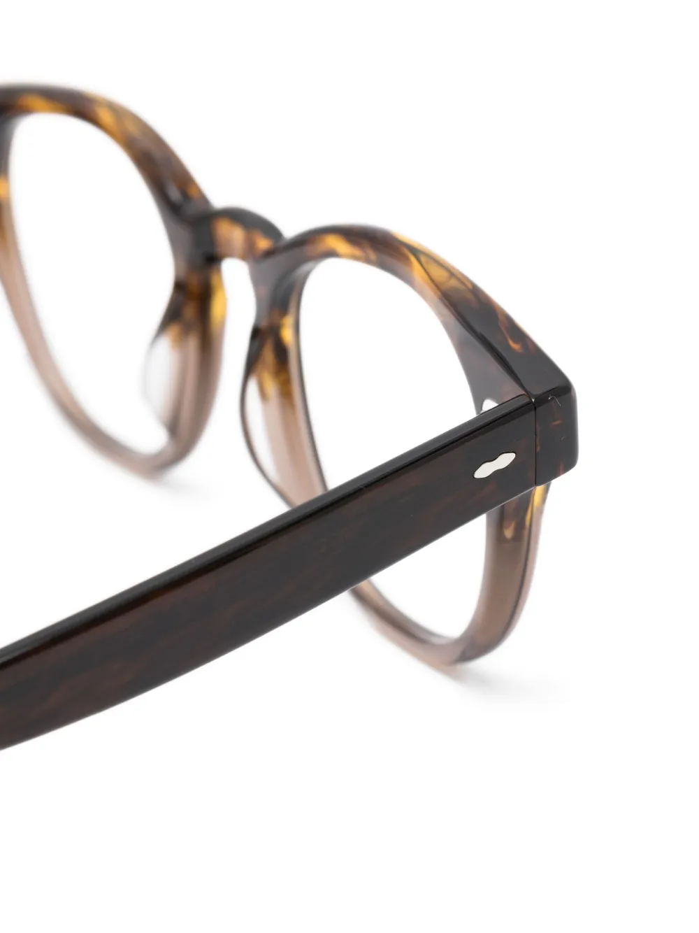 Oliver Peoples Cary Grant Round-frame Glasses In Brown