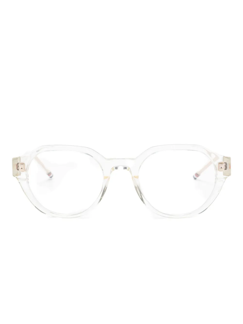 Thom Browne Eyewear round-frame glasses | Neutrals | Image 1