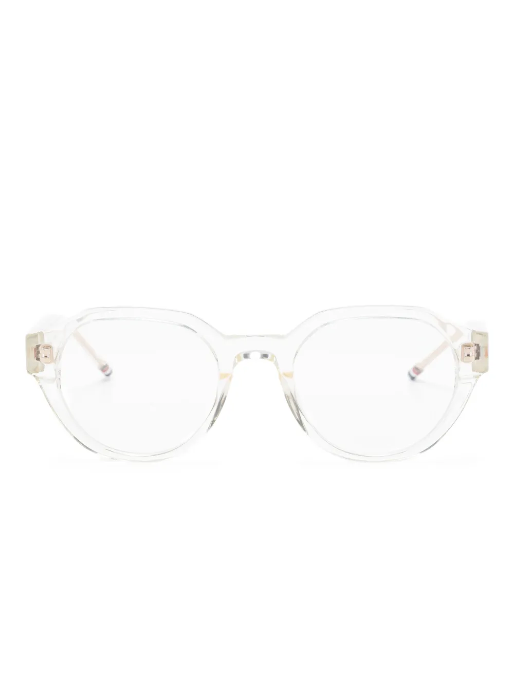 Thom Browne Eyewear lunettes de vue à monture ronde | tons neutres | Image 1