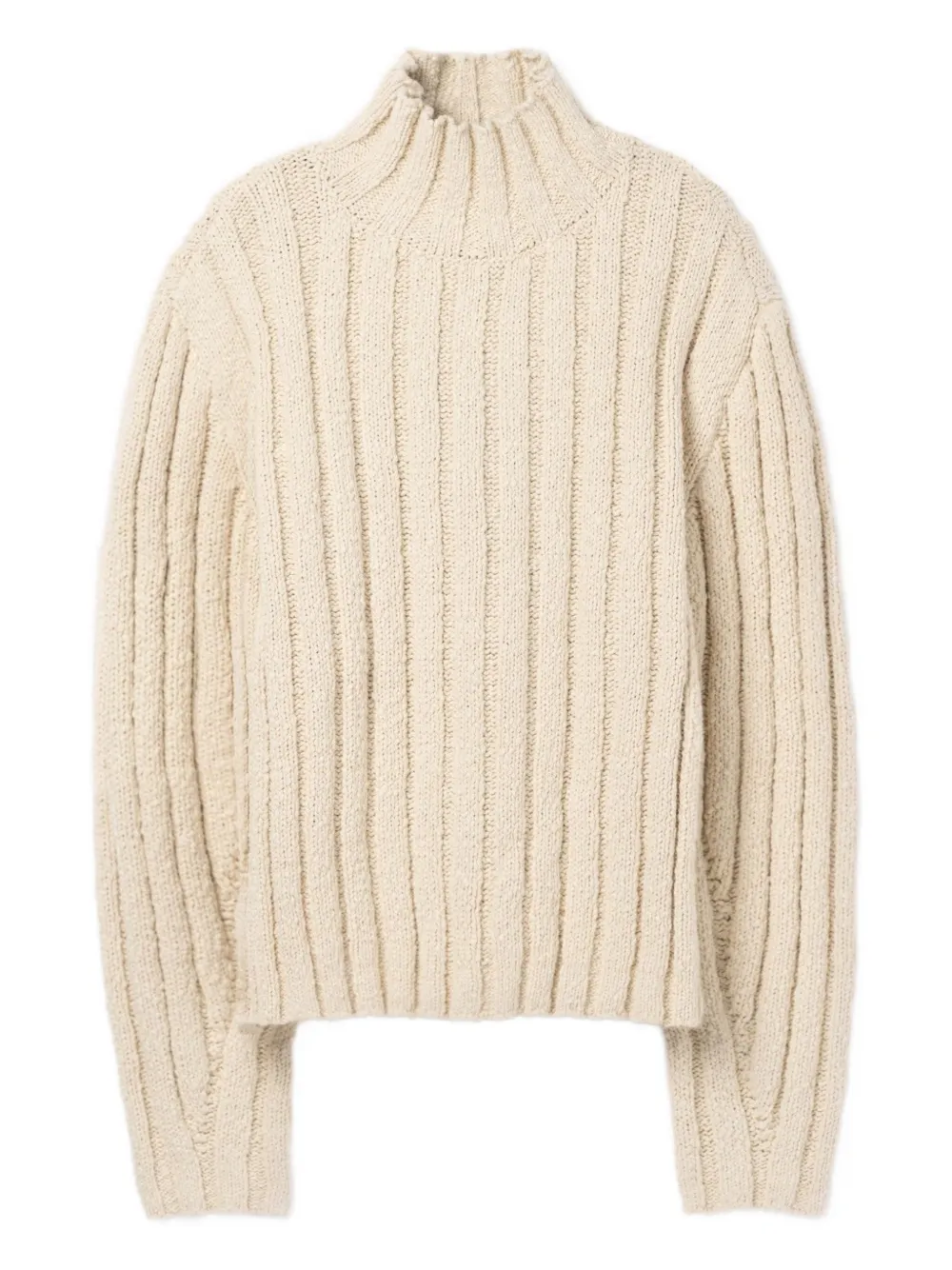Séfr Ribbed Acquiles Sweater In Neutral