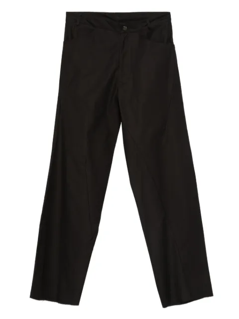 Leon Emanuel Blanck frayed-hem trousers