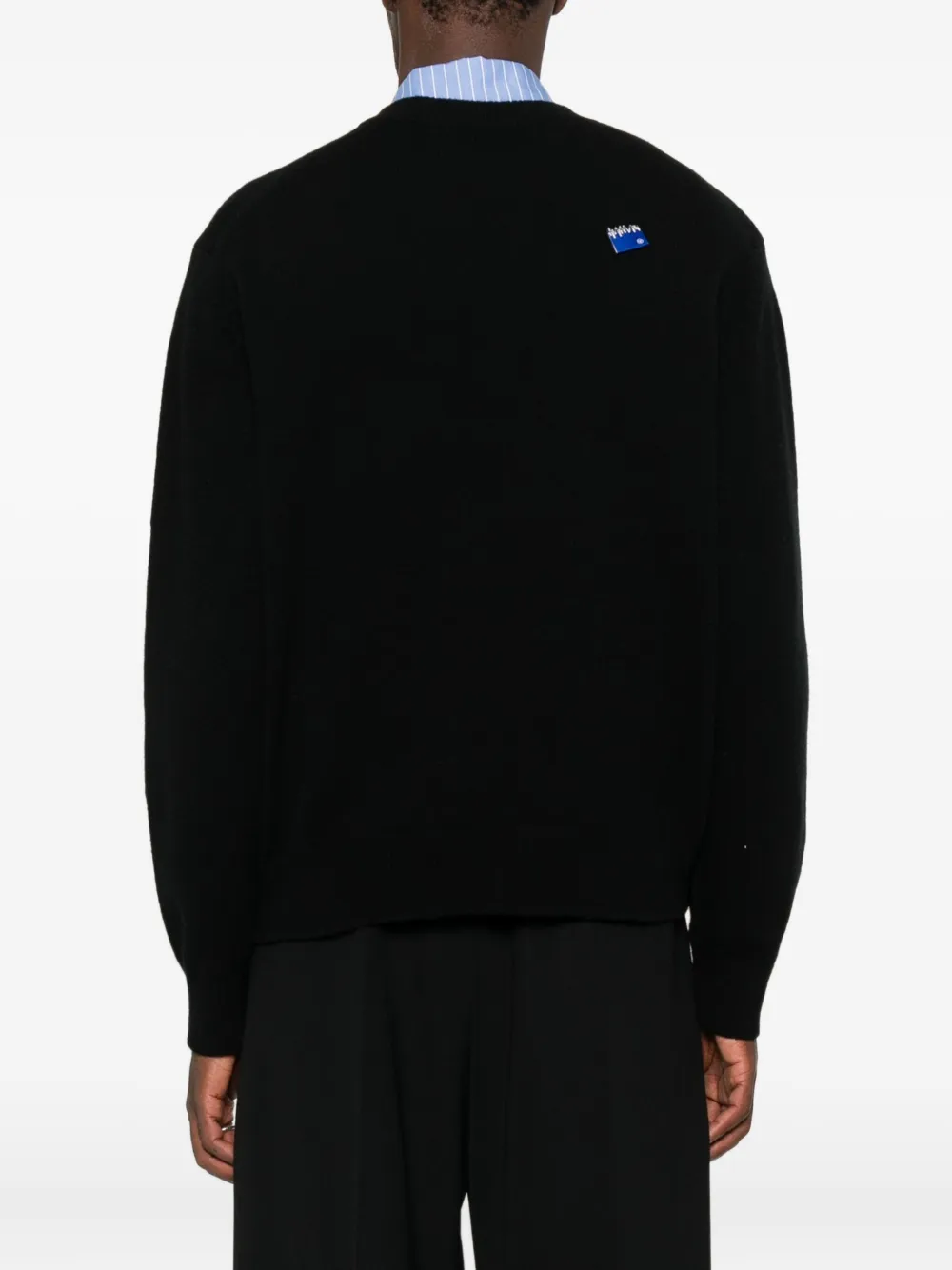 Ader Error Crew Neck Sweater In Black