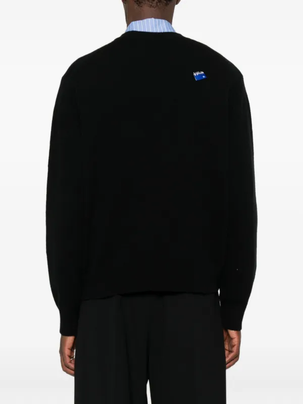 Ader Error Crew Neck Sweater | Black | FARFETCH ID