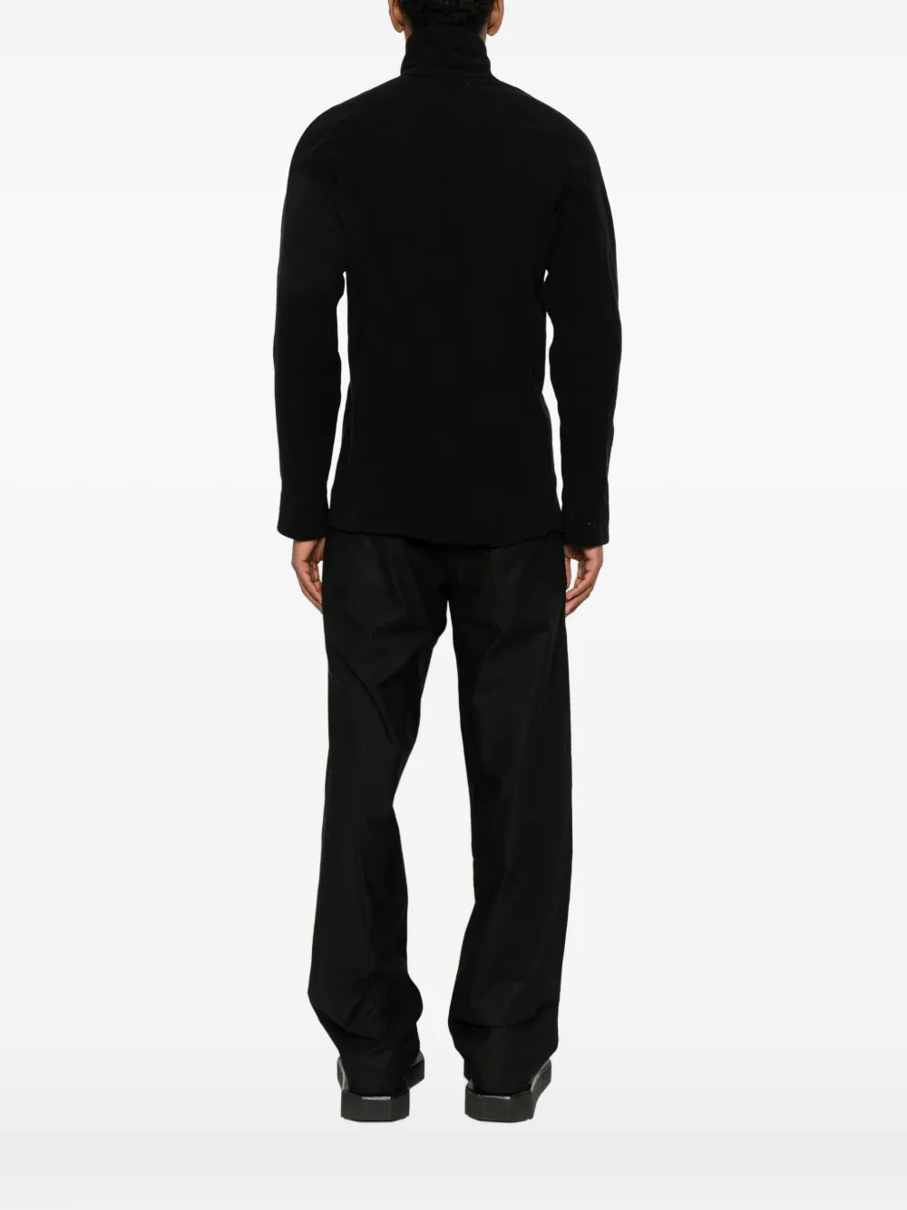 Leon Emanuel Blanck Frayed-hem Shirt In Black