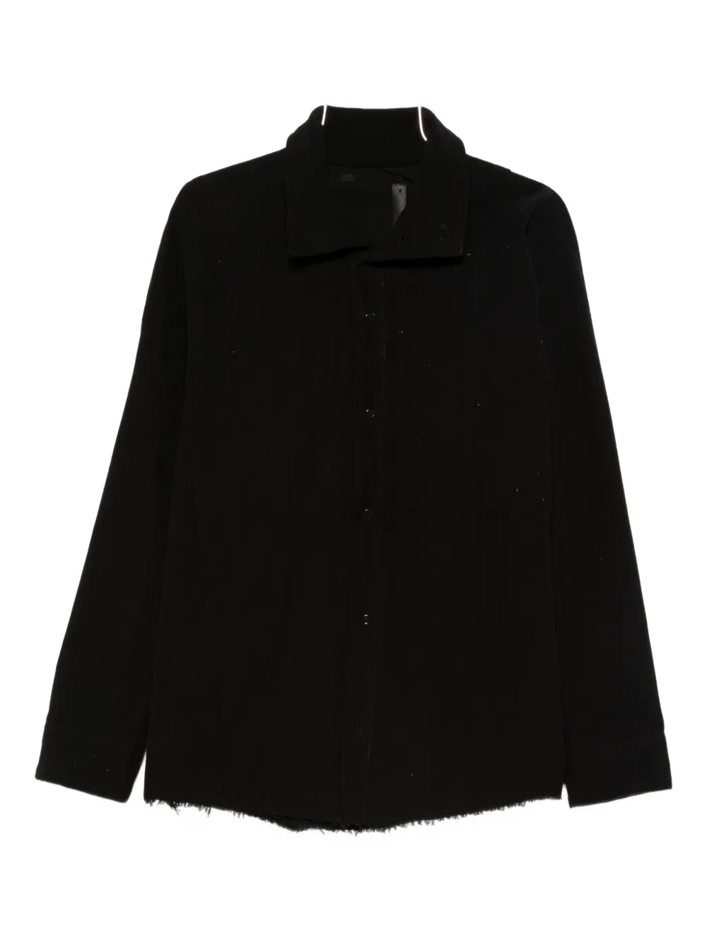 Leon Emanuel Blanck Frayed-hem Shirt In Black