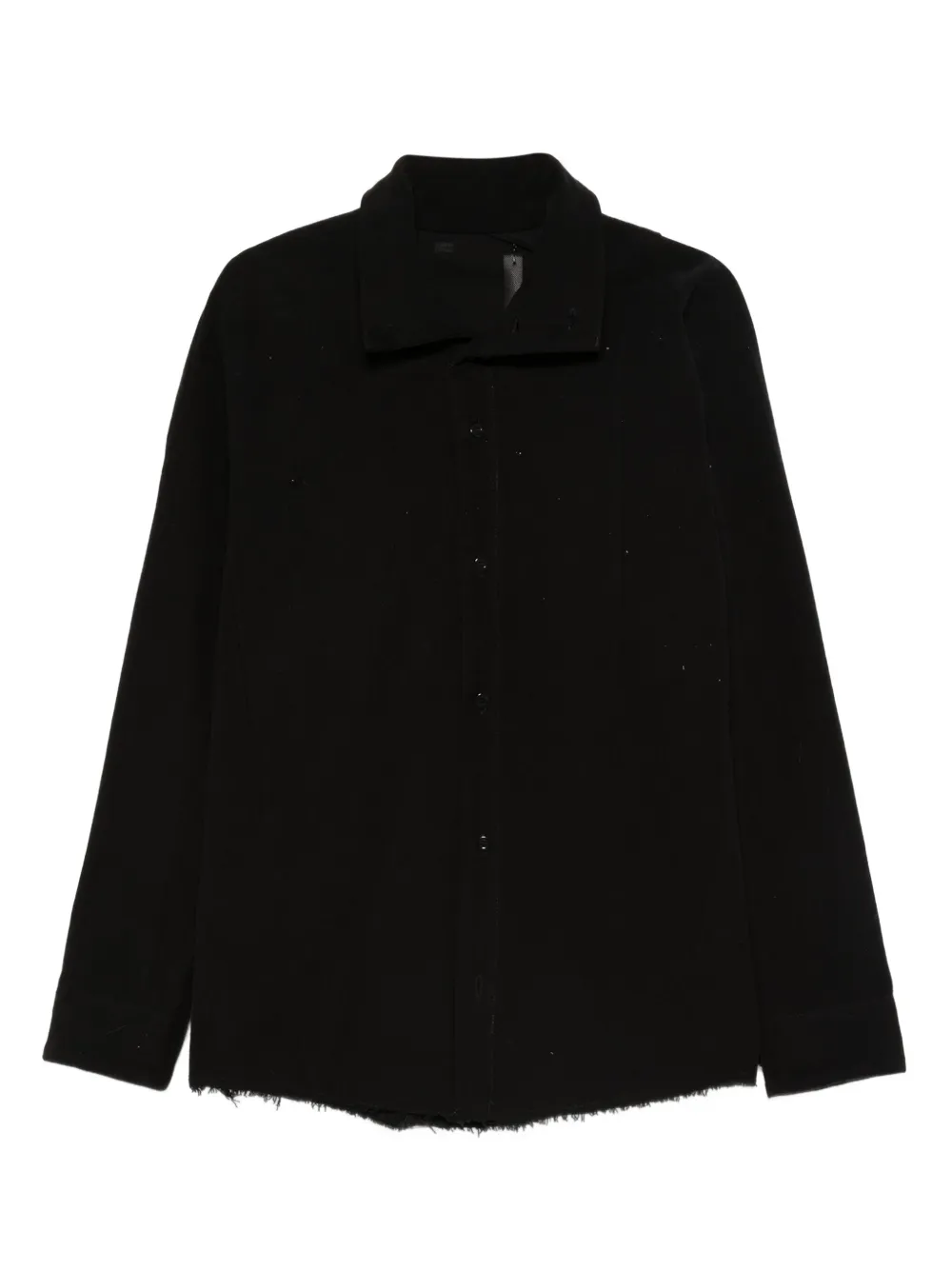 Leon Emanuel Blanck frayed-hem shirt | negro | Image 1