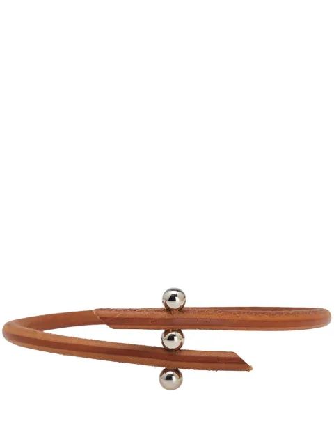 Hermès Pre-Owned 2000-2010 Leather Roulette Hill Choker costume necklace