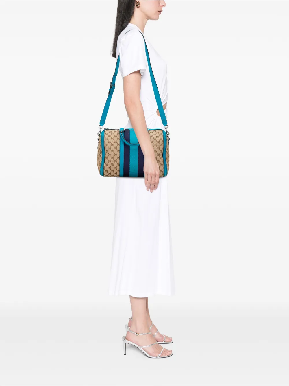 Gucci Pre-Owned 2000-2015 Medium GG Canvas Web Joy Boston Bag satchel | Pre-Owned | Image 2