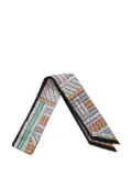 Hermès Pre-Owned 2022 Tresses H Silk Twilly Scarf scarves - Multicolour