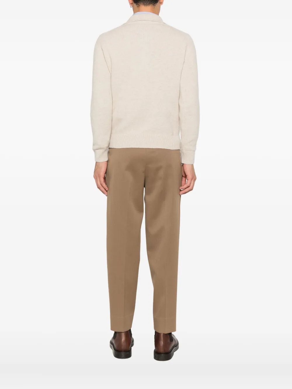 Filippo De Laurentiis Poloshirt met kraag en knopen Beige
