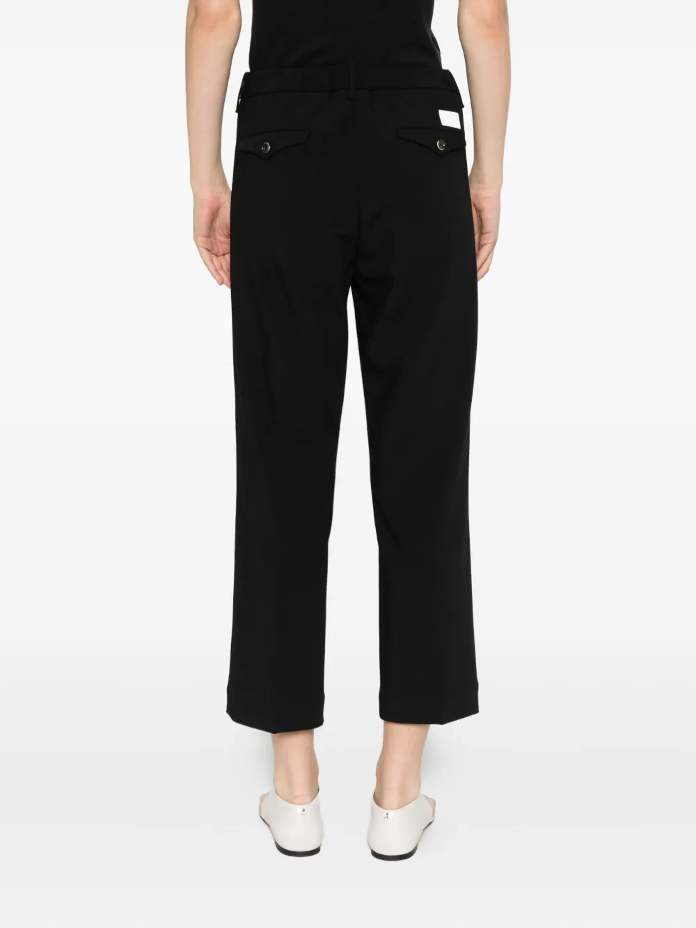 Nine In The Morning Straight Leg Trousers In Black
