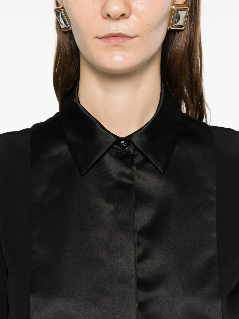 PT Torino Blouse met lange mouwen Zwart