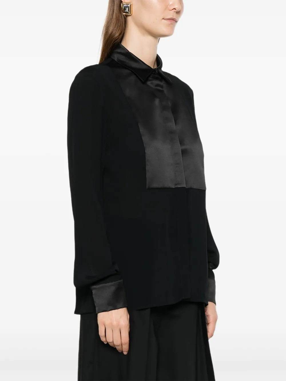 PT Torino Blouse met lange mouwen Zwart