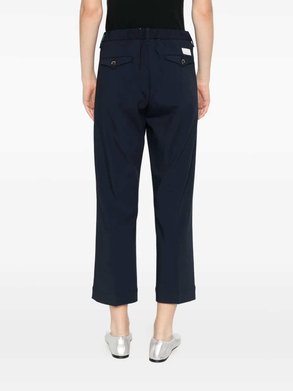 Nine In The Morning Denim broek met knoop Blauw