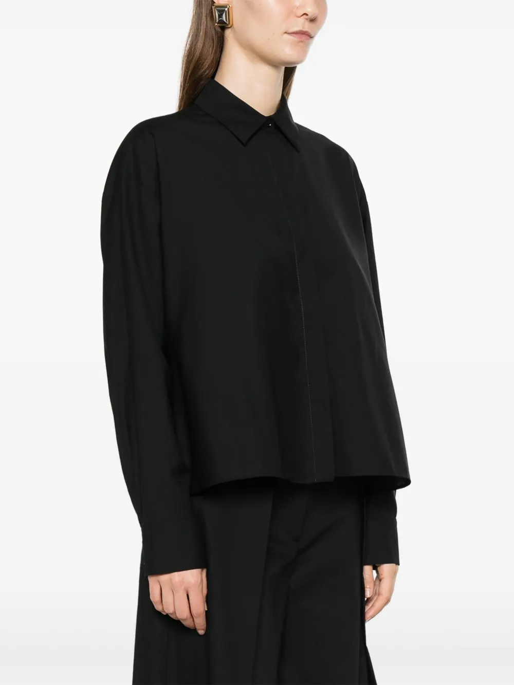 PT Torino Wollen blouse Zwart