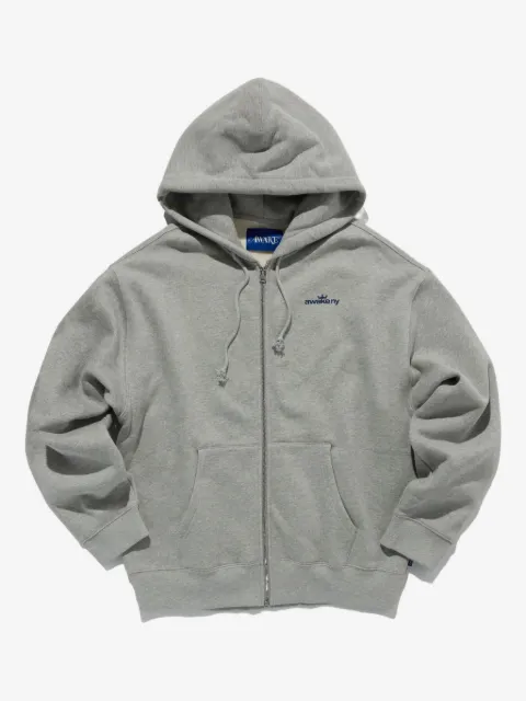 Awake NY hoodie med kronlogotyp och dragkedja