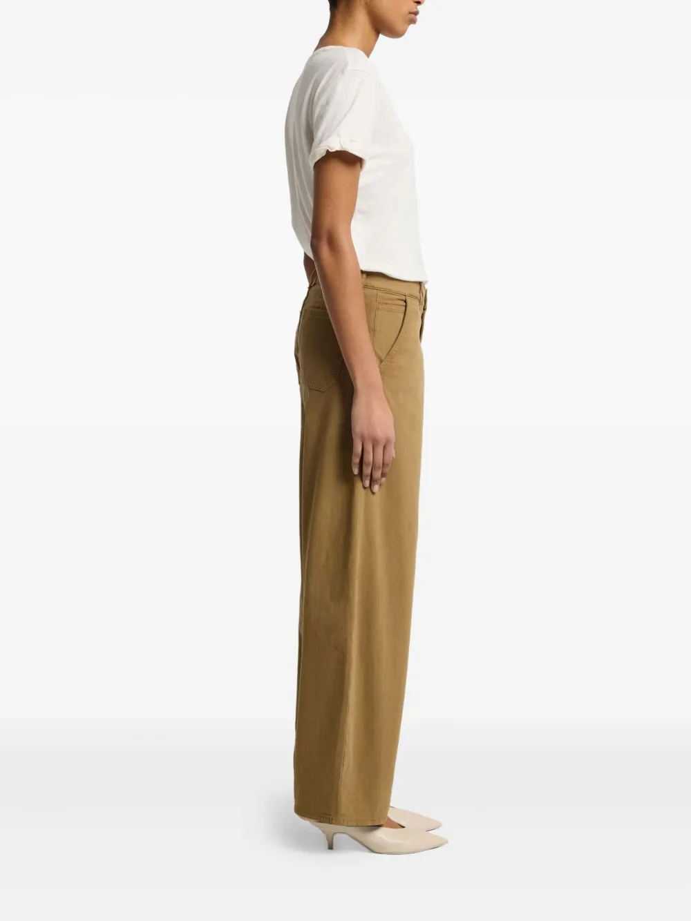 7 For All Mankind Bonnie Trousers In Brown