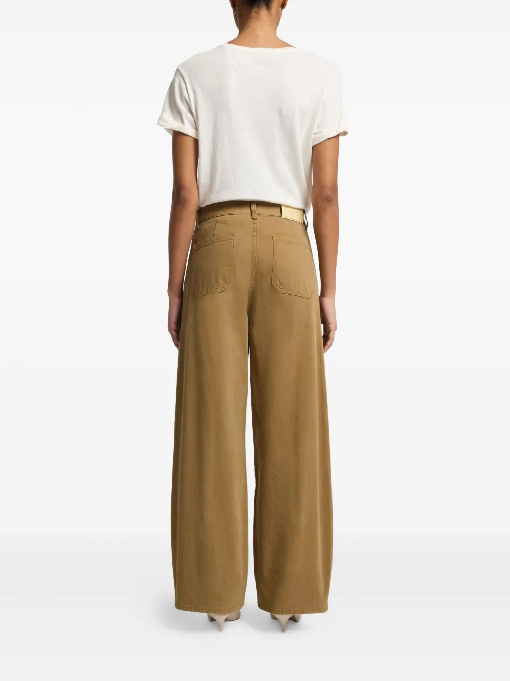 7 For All Mankind Bonnie Trousers In Brown