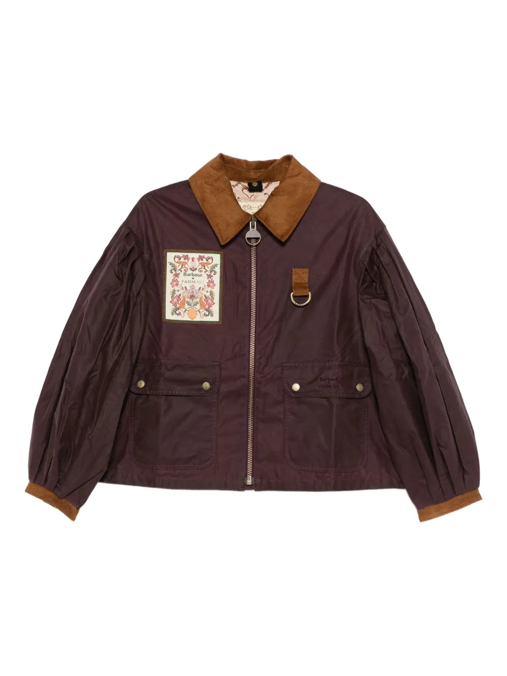 FARM Rio x Barbour Thais コーデュロイカラージャケット - ブラウン FARM Rio x Barbour Thais コーデュロイカラージャケット - ブラウン