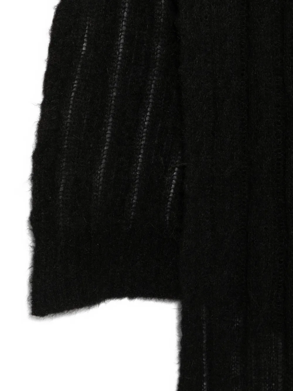 Herno striped scarf - Zwart