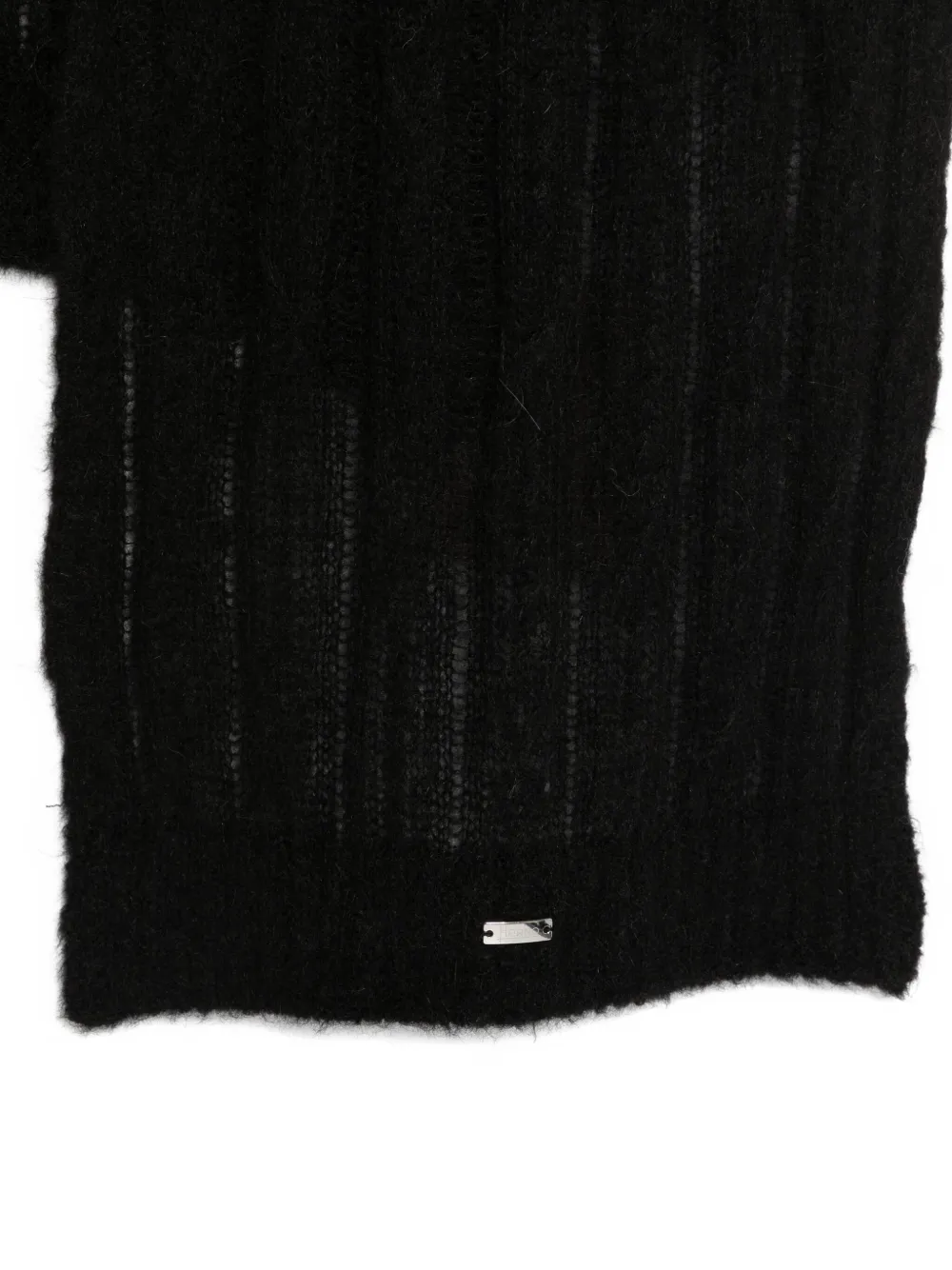 Herno Striped Scarf In Black