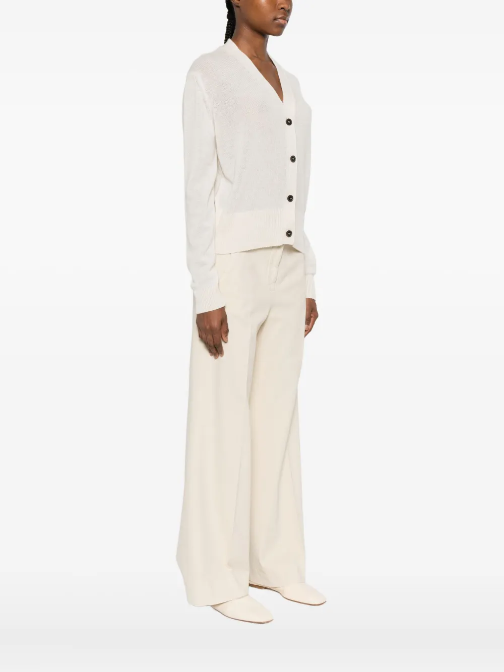 Paul Smith Cashmere Cardigan In Neutral