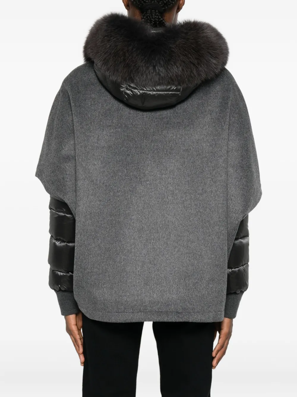 Moorer Gelaagd jack met capuchon Grijs