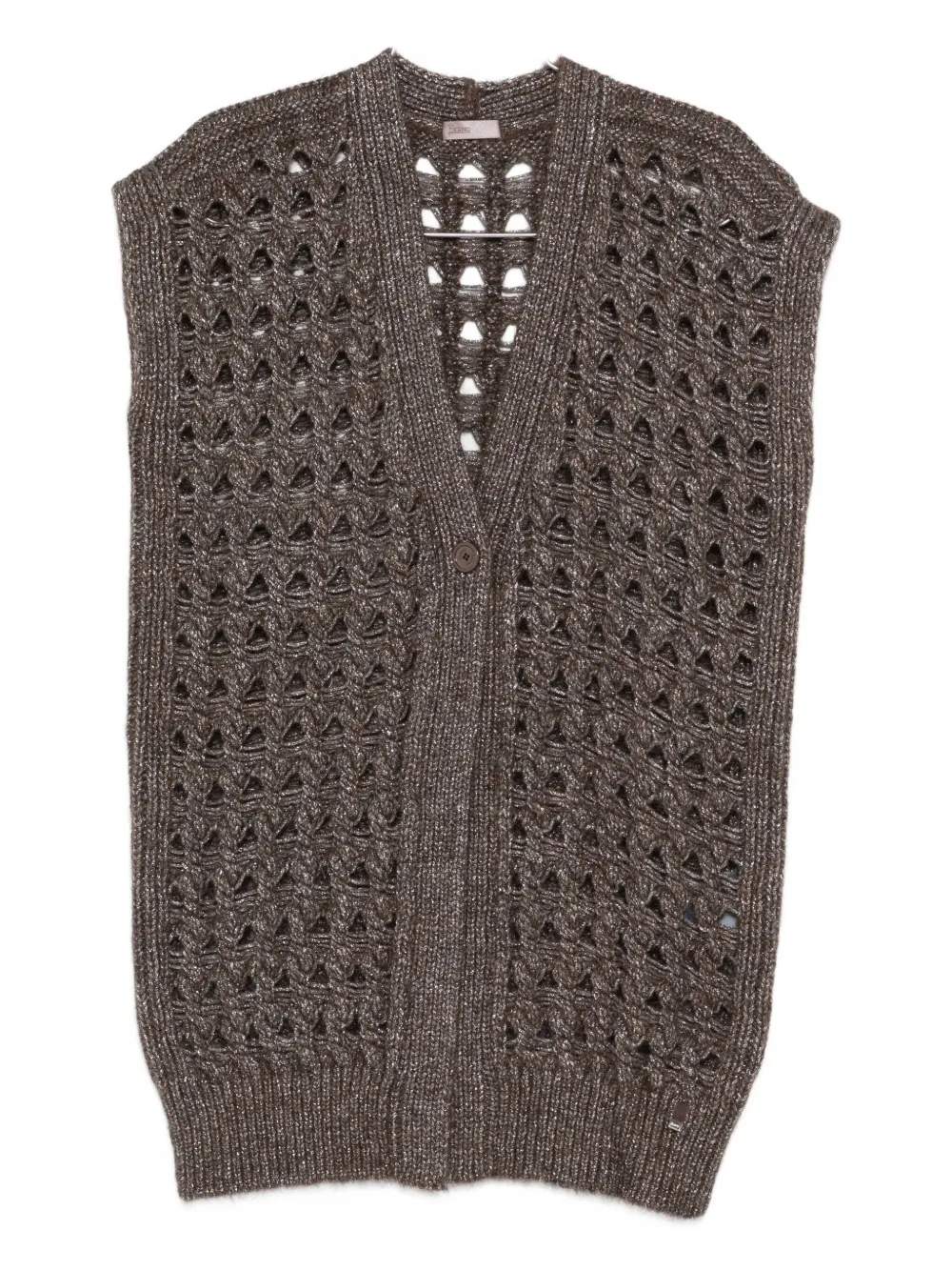 Herno open-knit cardigan | Brown | Image 1