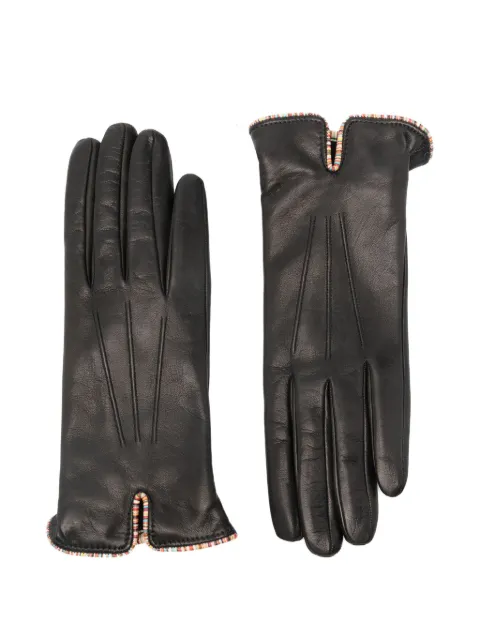 Paul Smith striped-trim gloves 