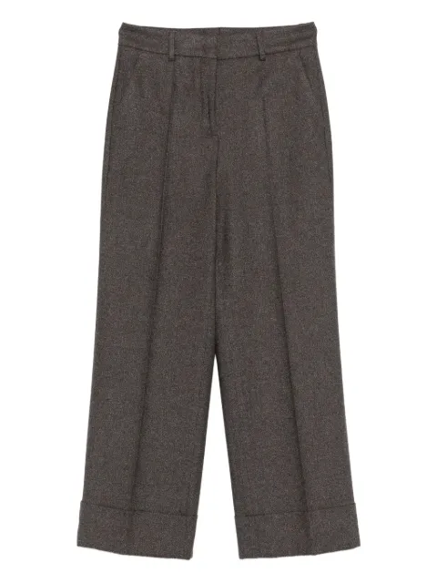 Incotex pleated turn-up trousers