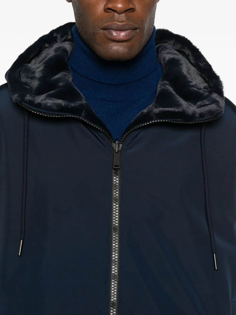 Moose Knuckles Roland omkeerbaar jack met capuchon Blauw