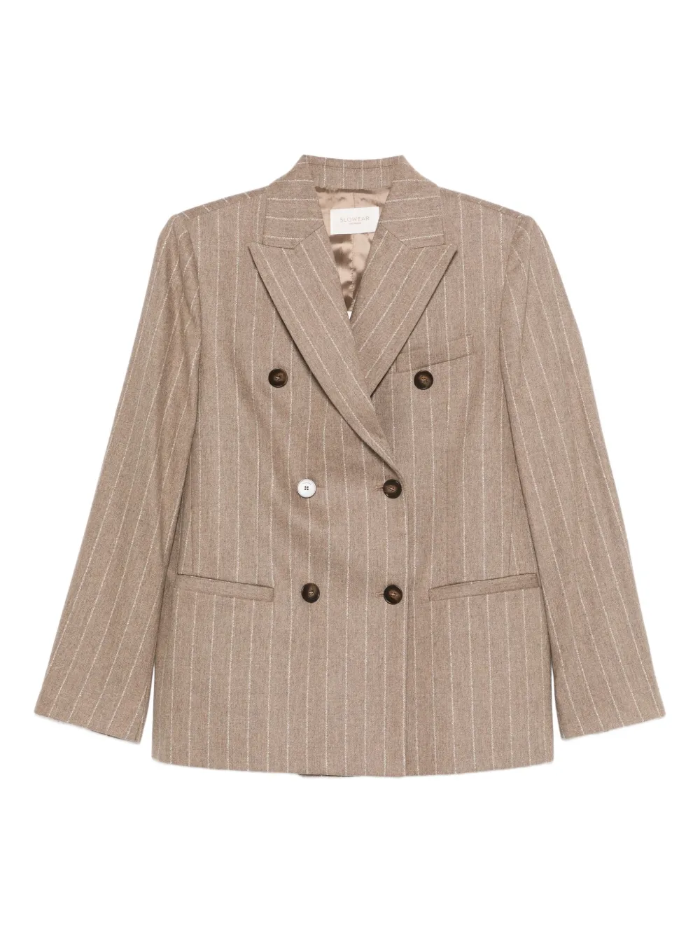 Incotex pinstripe-print double-breasted blazer | Neutrals | Image 1
