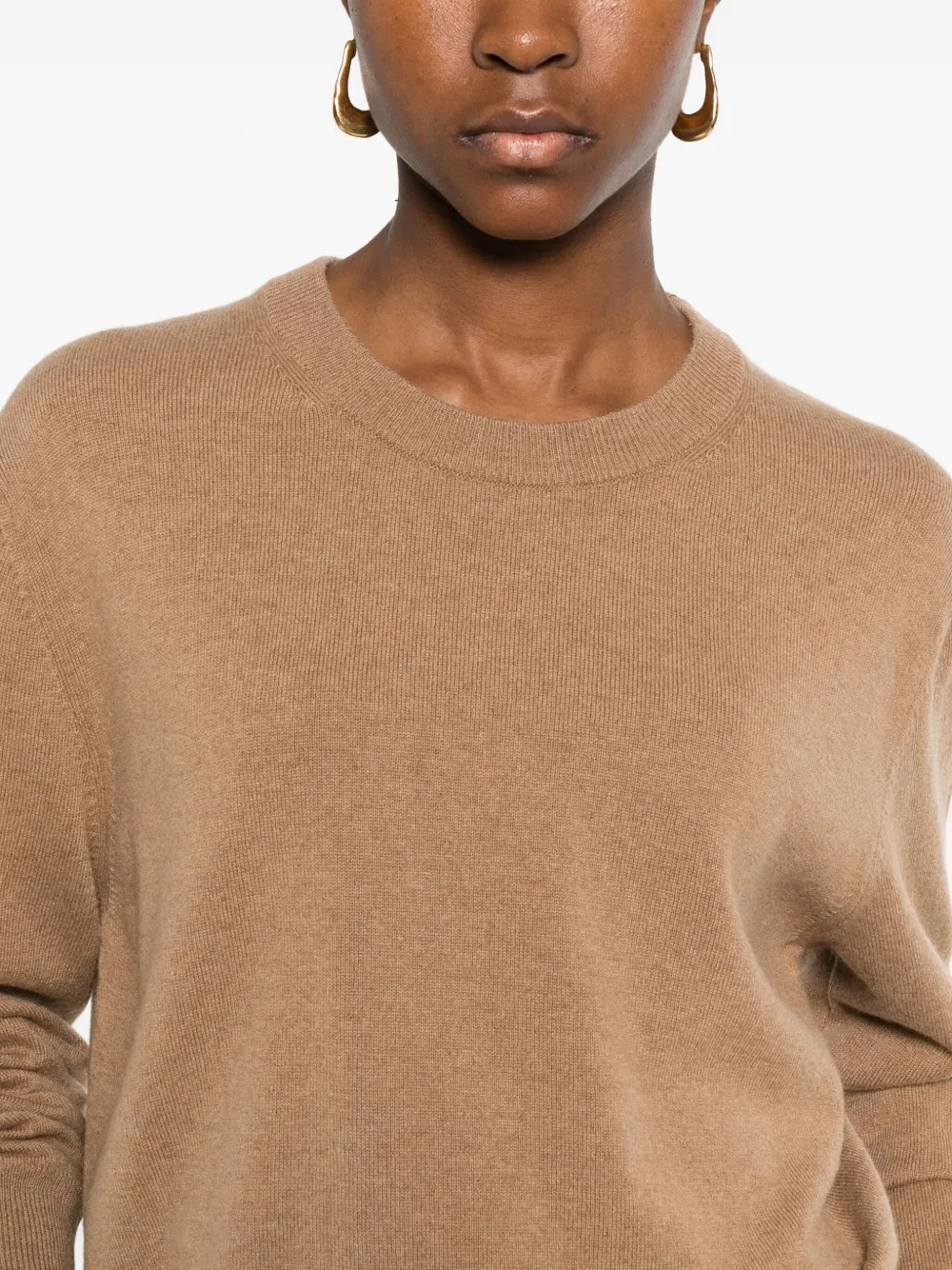 Paul Smith Crew-neck Cashmere Sweater In Brown