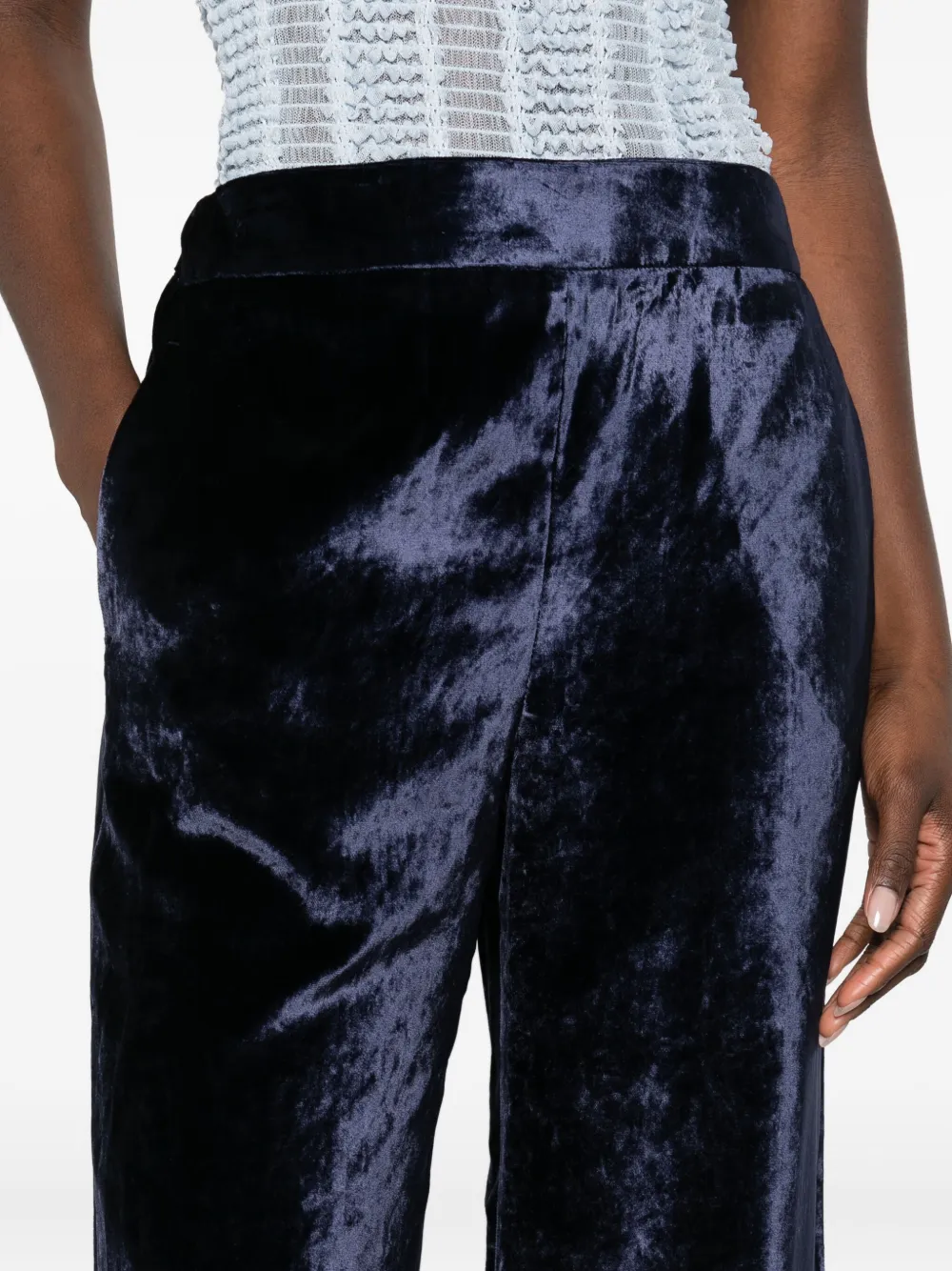 Incotex Fluwelen broek Blauw