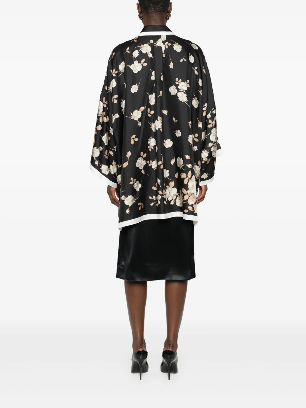 Dolce & Gabbana Floral-print Shirt In Black