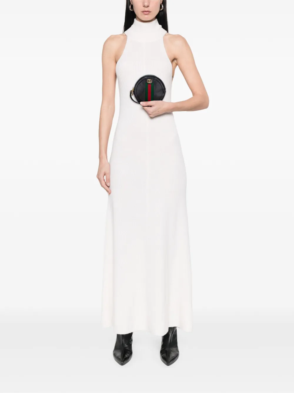 Gucci Pre-Owned 2016-2025 Leather Web Ophidia Round clutch bag | Pre-Owned | Image 2