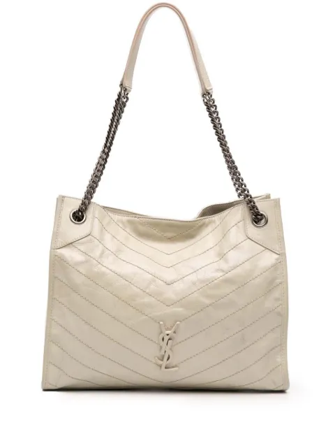 Saint Laurent Pre-Owned 2023 Medium Crinkled Calfskin Monogram Niki Shopper tote bag