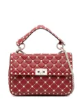Valentino Garavani Pre-Owned 2000-2017 Medium Lambskin Free Rockstud Spike satchel - Red