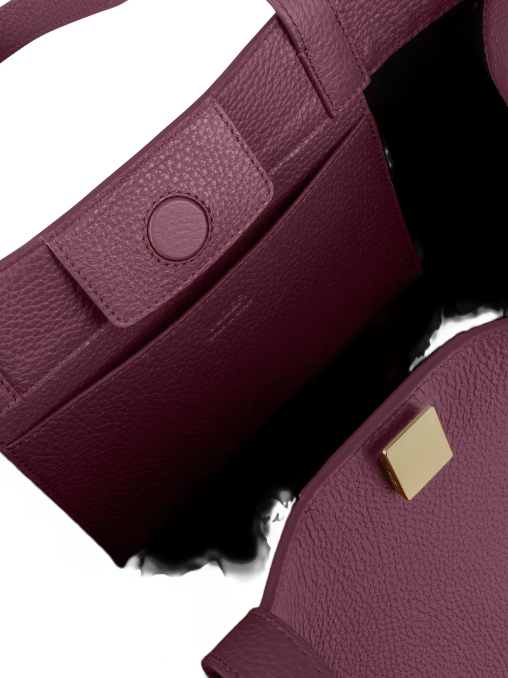 Yuzefi Large Gyoza Shoulder Bag In Burgundy