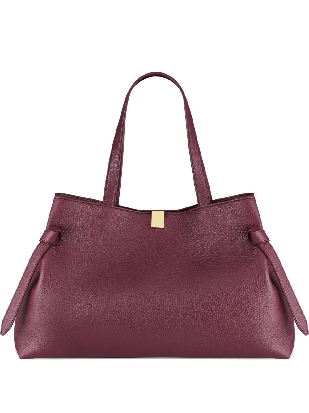 Yuzefi Large Gyoza Shoulder Bag In Burgundy