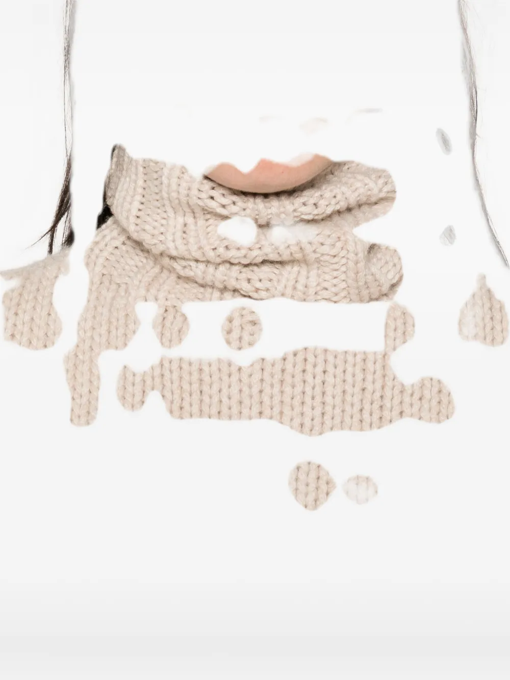 Ely Ely Lilac Turtleneck Vest In Neutral