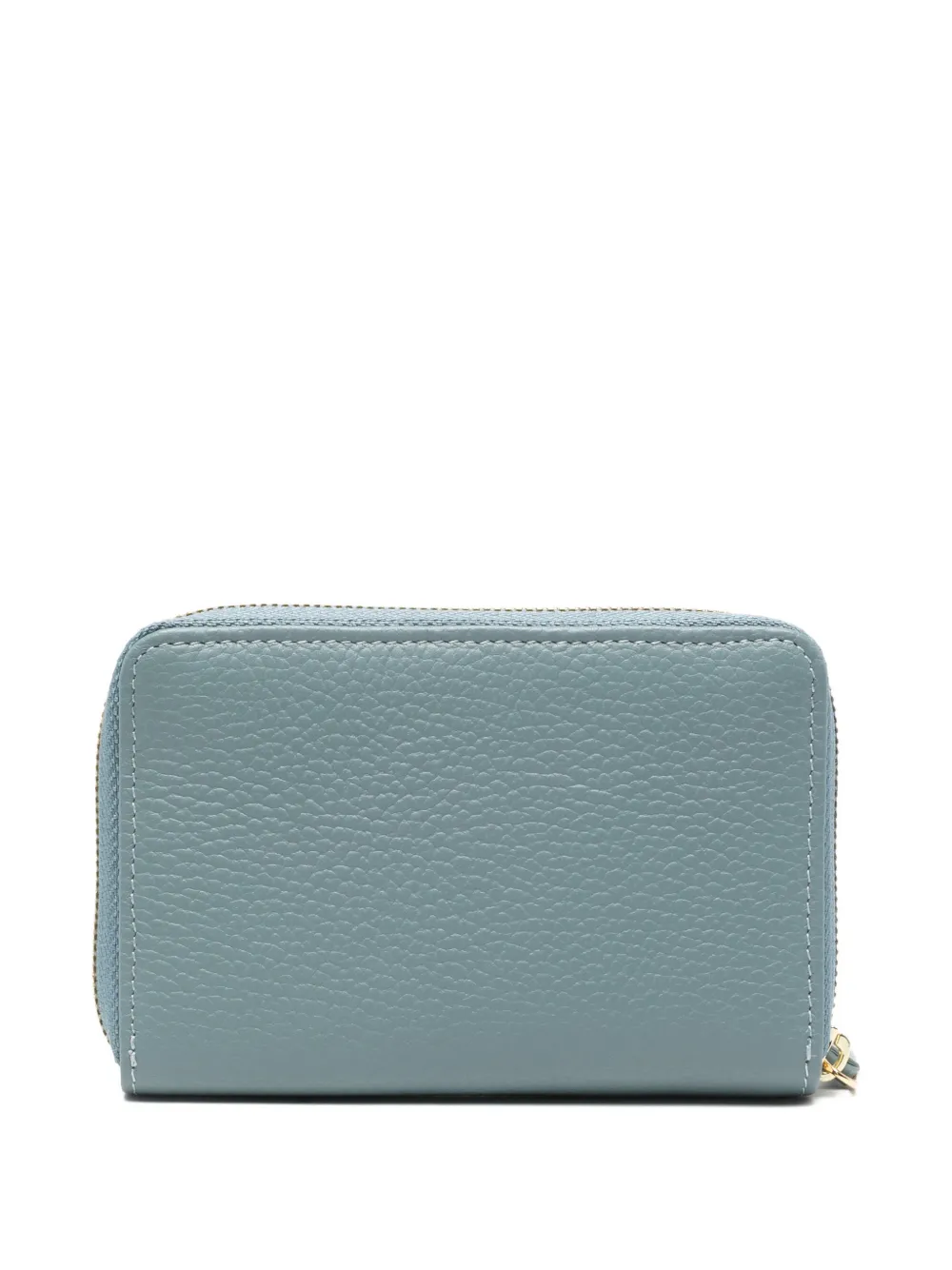 Liviana Conti Zip Leather Wallet In Gray