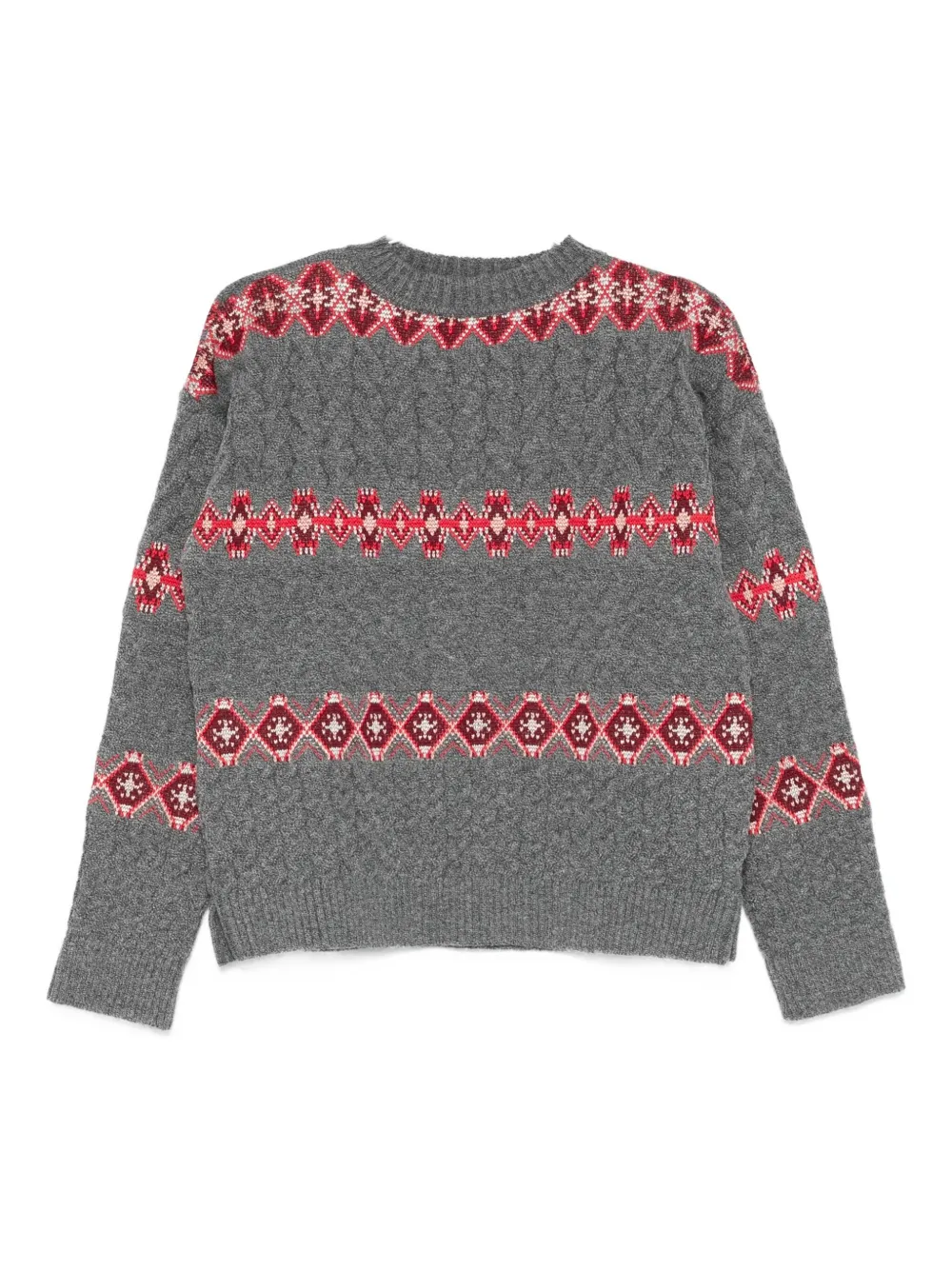 Cecilia Prado Carolina Patterned Sweater In Gray