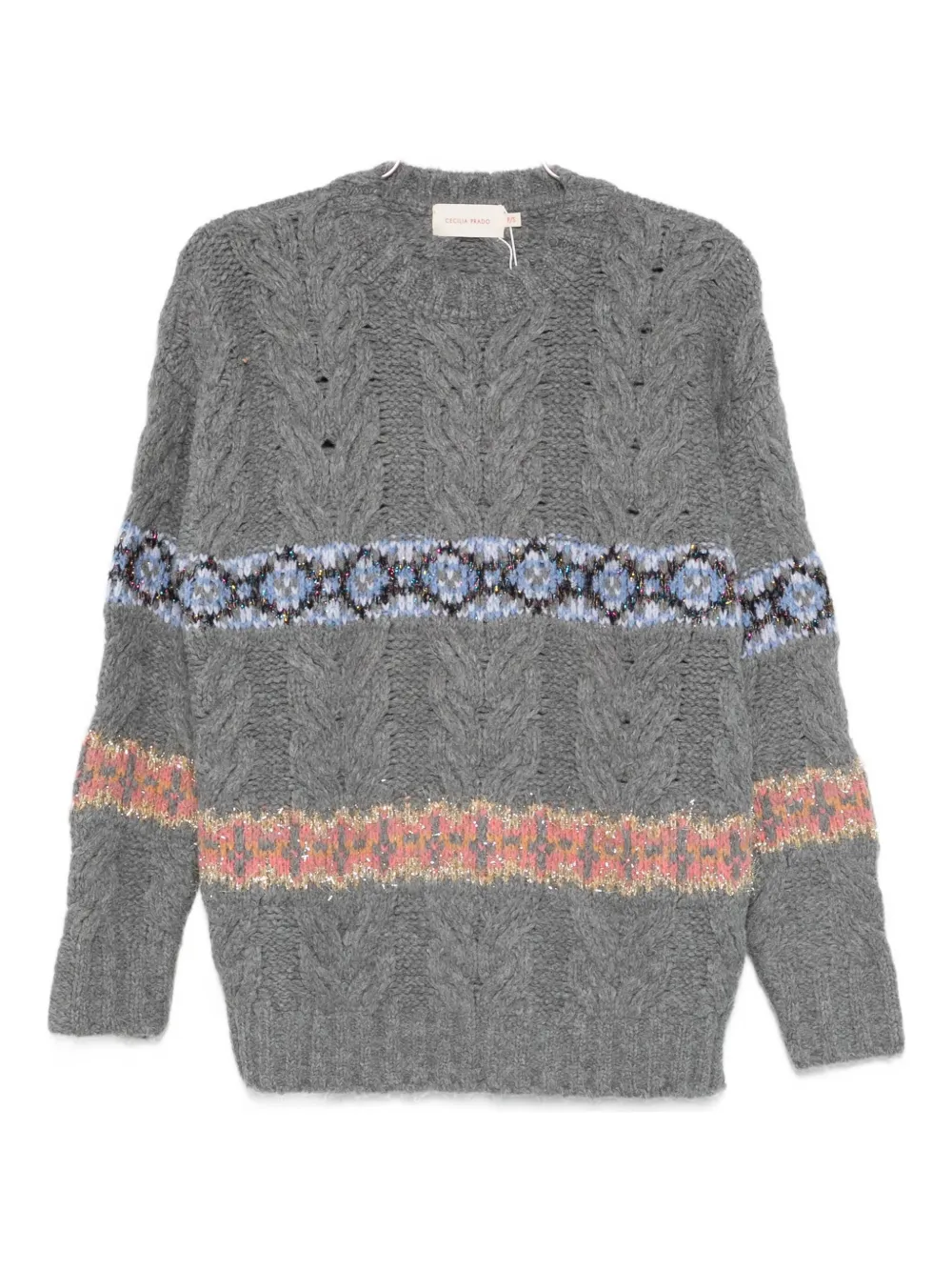 Cecilia Prado Camila Patterned Sweater In Gray