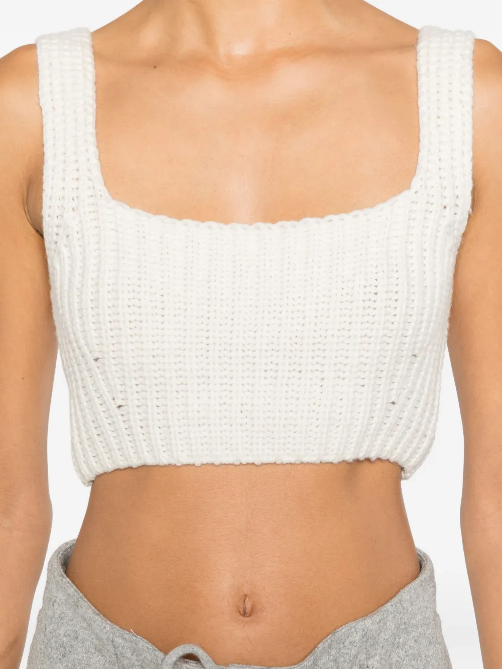 Ely Ely Ribbed Top In White