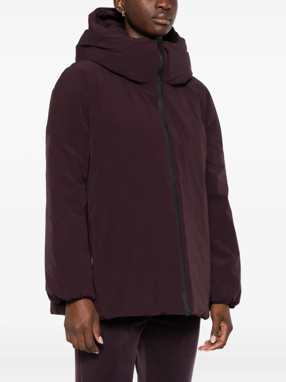 Rrd Hooded Bomber Jacket In Brown