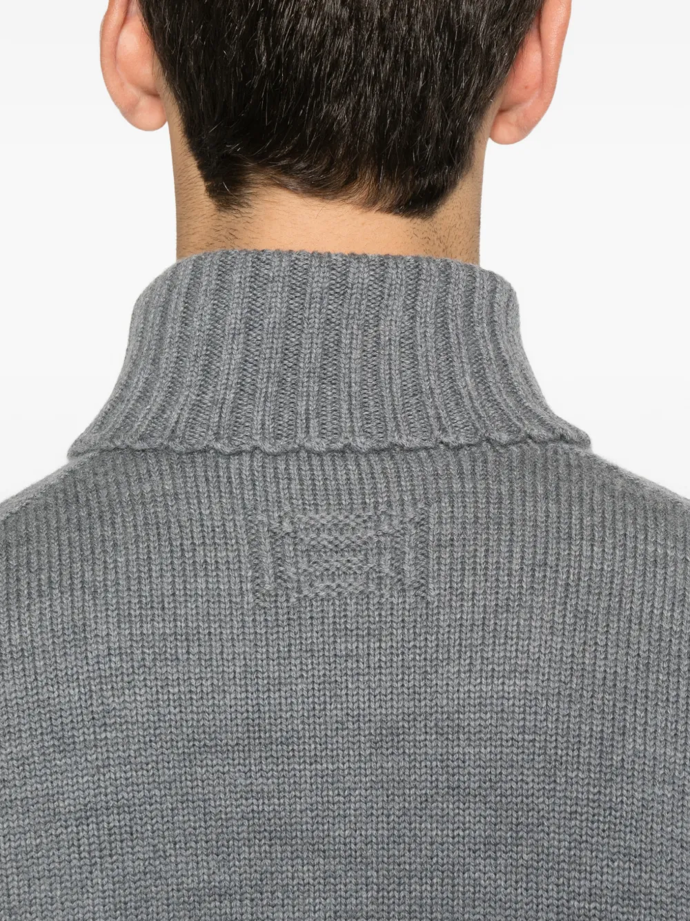 Drumohr roll-neck wool sweater Grijs