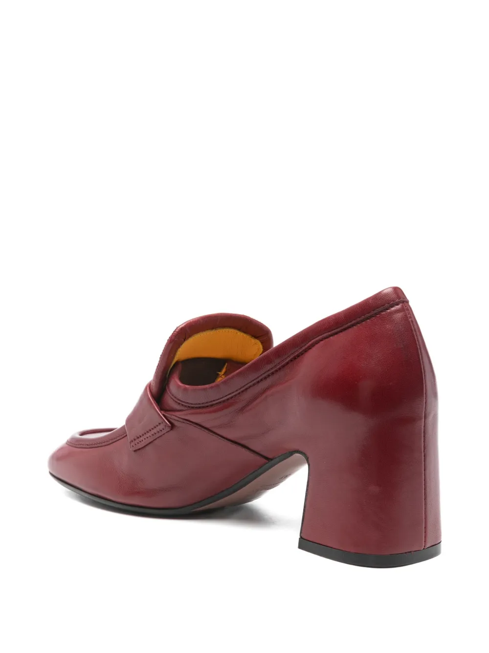 Mara Bini 60mm Leather Pumps In Red